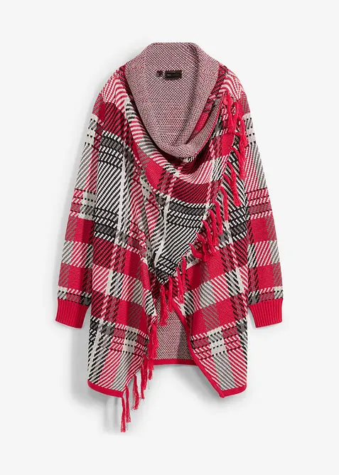 Lång cardigan med fransar, bonprix