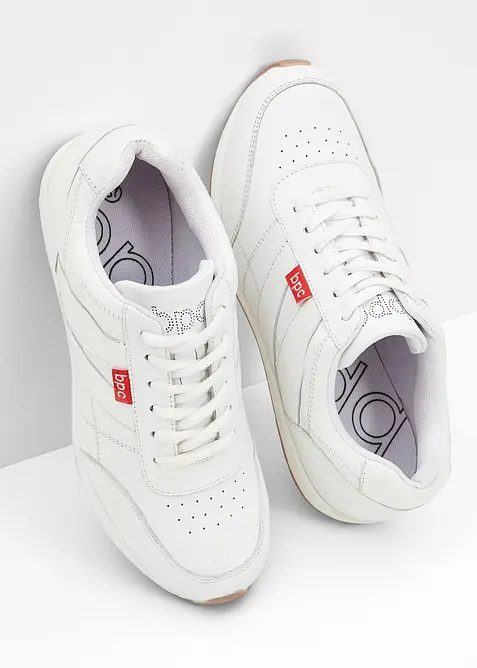 Sneakers i skinn, bonprix