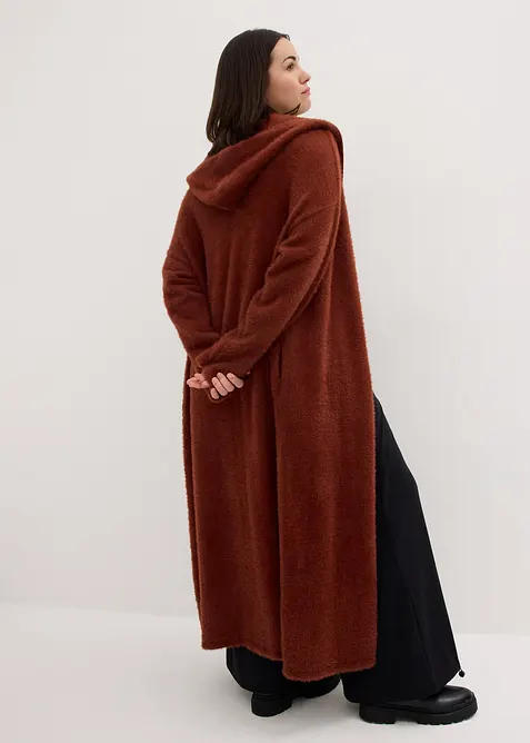 Cardigan i mjukt fluffgarn, bonprix