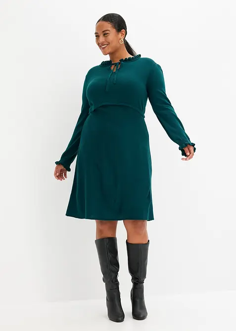 Stickad kl&auml;nning, bonprix