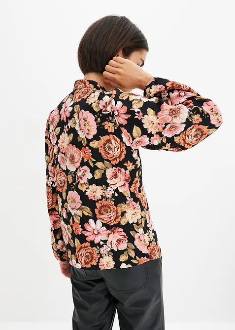 M&ouml;nstrad knytblus, bonprix