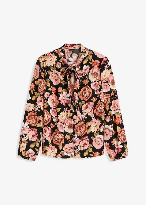 M&ouml;nstrad knytblus, bonprix