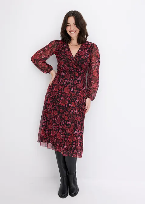 M&ouml;nstrad mellanl&aring;ng meshkl&auml;nning, bonprix