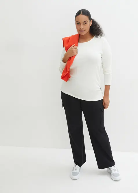 Joggingbyxa i elastisk bomullsmix, bonprix