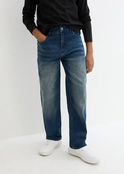 Loose Fit Jeans med justerbar midja, Straight, bonprix