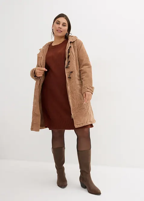 Stickad oversizeklänning, bonprix