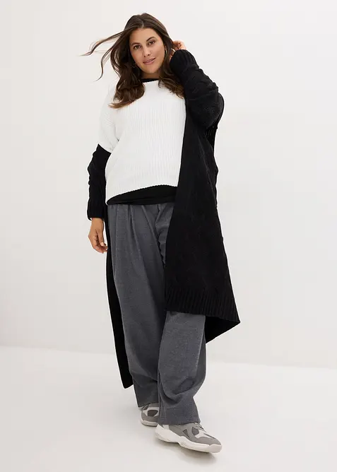 Oversizetröja i mjuk chenille, bonprix