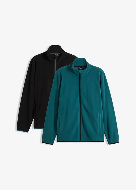 Fleecejacka (2-pack), bonprix