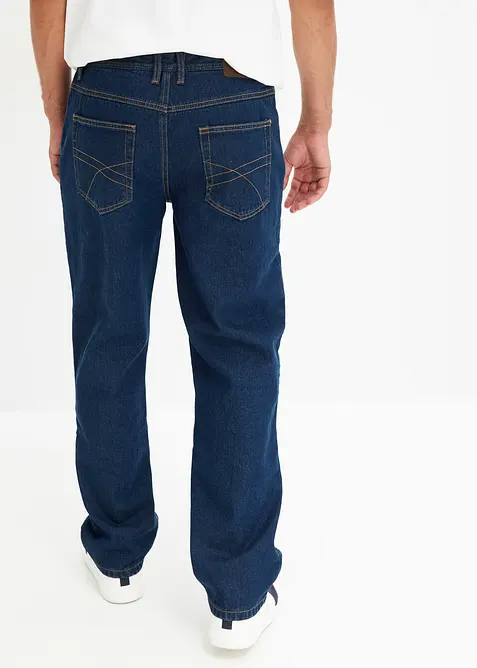 Classic Fit Jeans med mjukt flanellfoder, Straight, bonprix