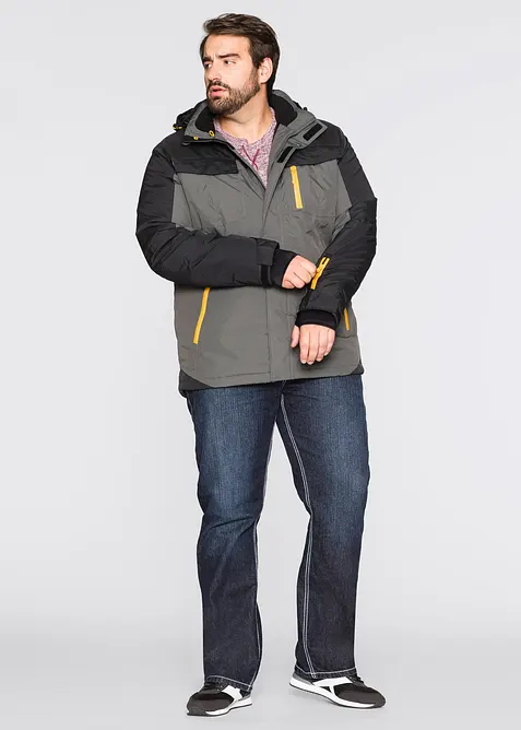 Vattentät funktionsjacka med avtagbar huva, bonprix