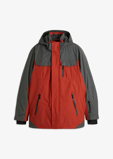 Vattentät funktionsjacka med avtagbar huva, bonprix