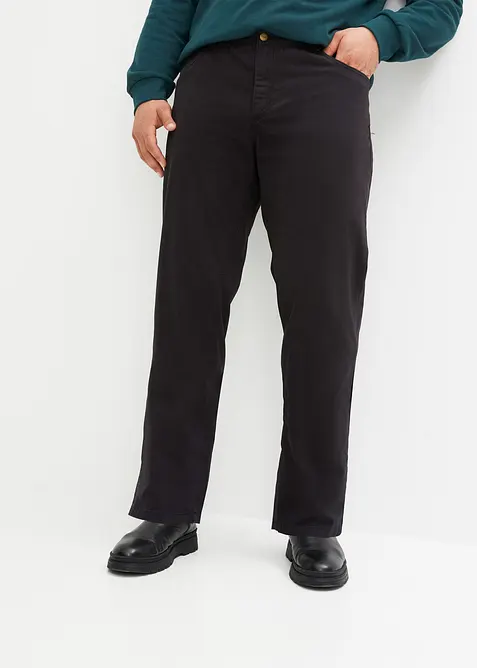 Byxa i twill av bomull, Regular Fit, Straight, bonprix