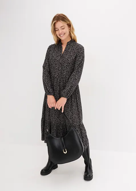 Midiklänning i viskos, bonprix