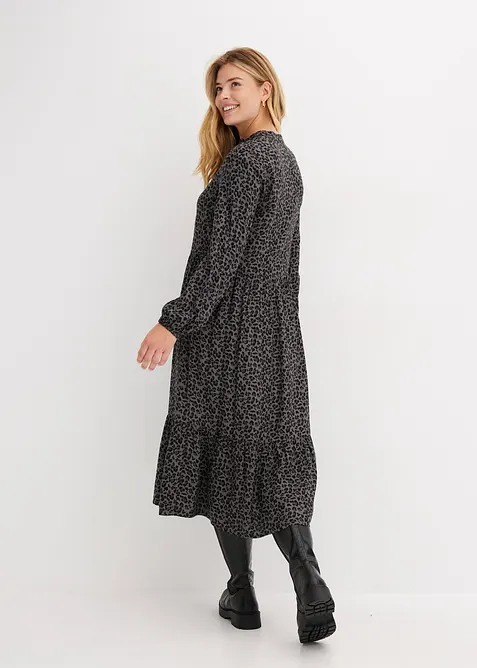 Midiklänning i viskos, bonprix