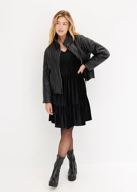 Miniklänning av elastisk sammet, bonprix