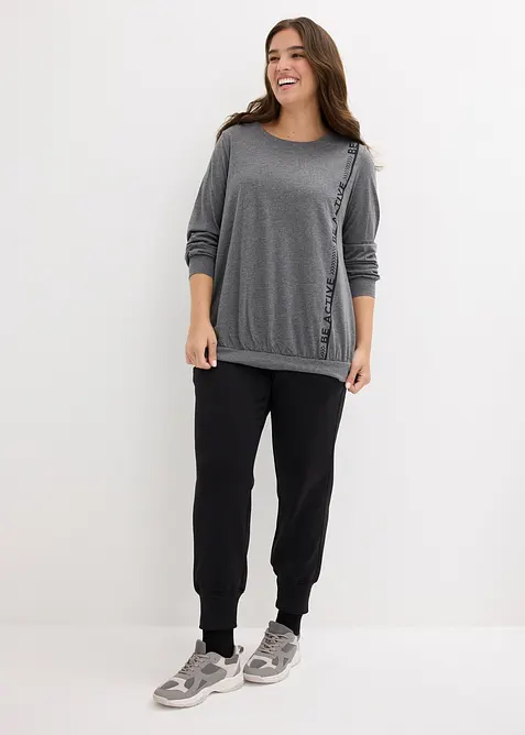 Avslappnad l&aring;ng&auml;rmad sporttr&ouml;ja, bonprix