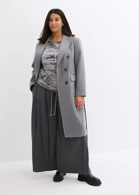 Långärmad topp av bomullsmix, bonprix