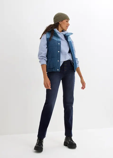 Stretchig vid manchesterbyxa, bonprix