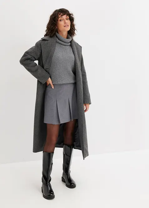 Minikjol av viskosmix, bonprix