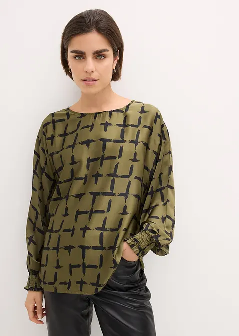 Tunika med fladdermus&auml;rm, bonprix