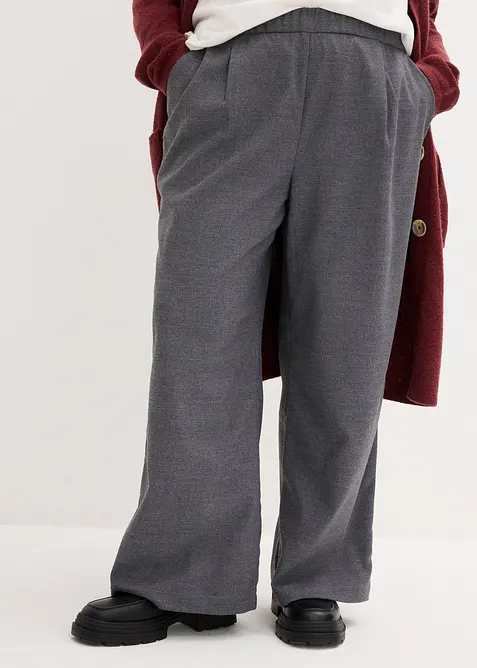 Vid byxa med yllelook, bonprix