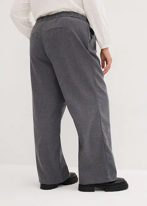Vid byxa med yllelook, bonprix