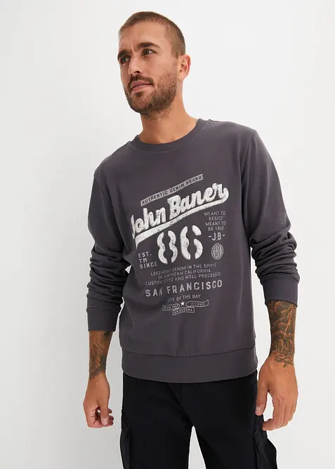 Sweatshirt i mjuk bomullsmix, bonprix