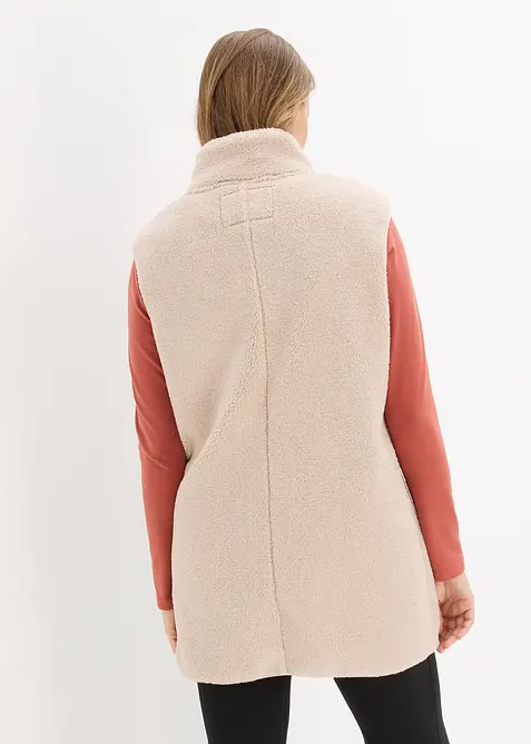 Teddyfleeceväst, bonprix