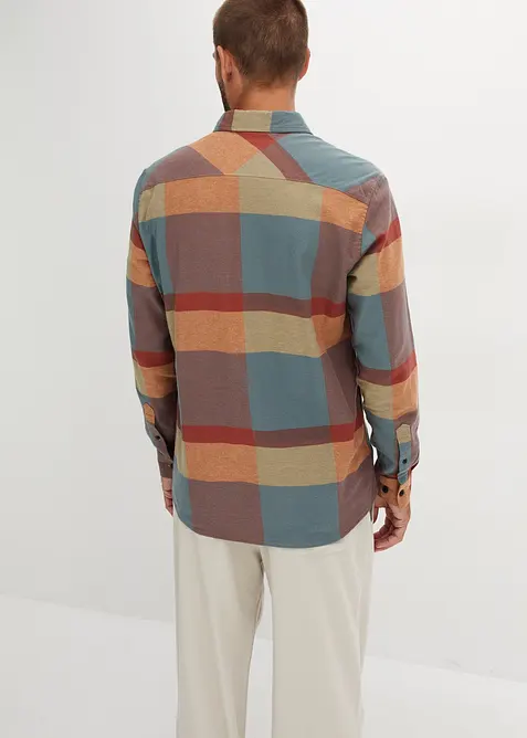 Flanellskjorta i ren bomull, bonprix