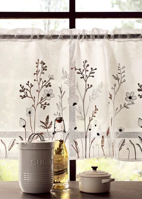 Cafégardin med återvunnen polyester, bonprix