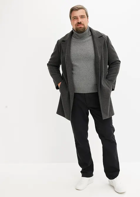 Polotröja med återvunnen bomull, Loose Fit, bonprix