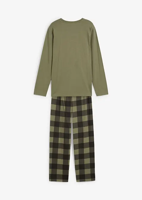 Pyjamas i ekologisk bomull (2 delar), bonprix