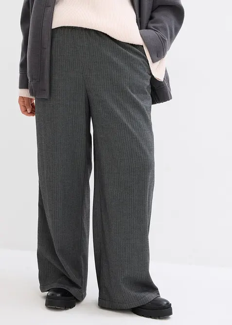 Palazzobyxa med bekv&auml;m midja, bonprix