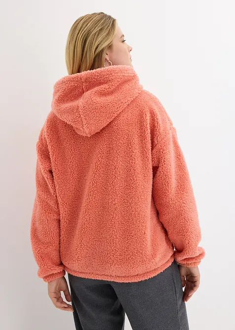 Fleecetr&ouml;ja i teddymaterial, bonprix