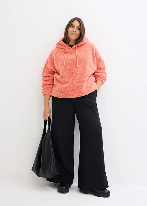 Fleecetr&ouml;ja i teddymaterial, bonprix