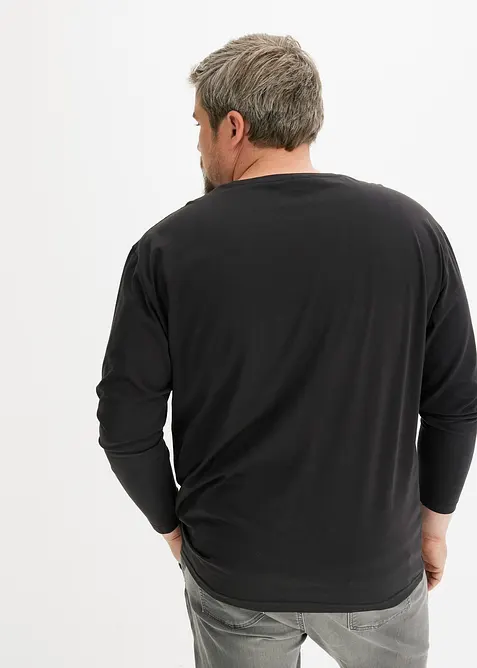 L&aring;ng&auml;rmad T-shirt i ekologisk bomull, Loose Fit, bonprix