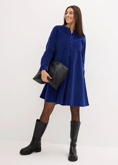 Klänning i bomullsmanchester, bonprix