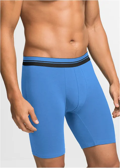 Långa boxershorts med bomull (2-pack), bonprix