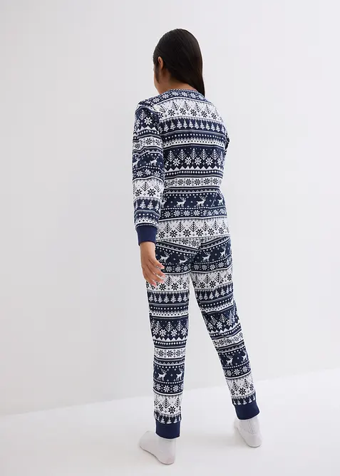 Pyjamas i ekologisk bomull (2 delar), bonprix
