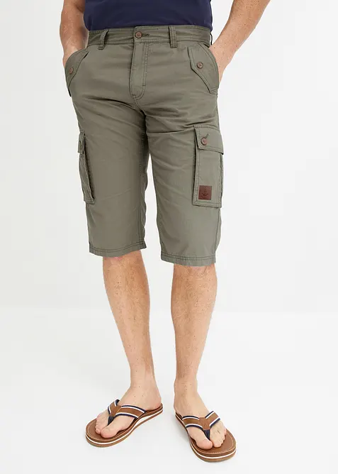 Cargoshorts av ren bomull, Regular Fit, bonprix