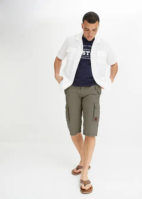 Cargoshorts av ren bomull, Regular Fit, bonprix