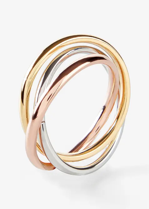 Omlottring i rostfritt stål, trefärgad, bonprix