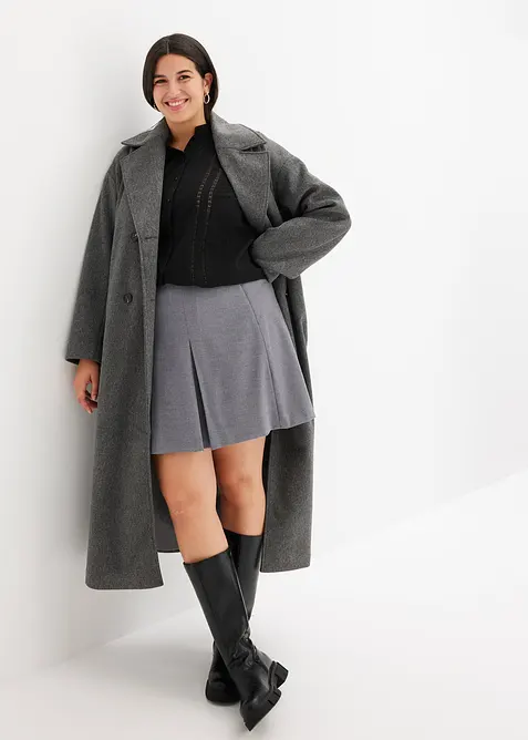 Minikjol av viskosmix, bonprix