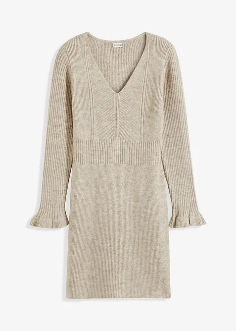 Stickad kl&auml;nning, bonprix