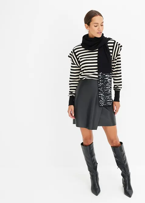 Kjol i skinnimitation, bonprix