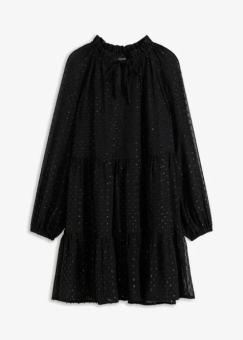 Tunikaklänning med glittrig effekt, bonprix