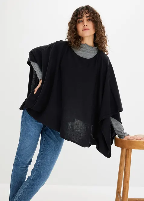Kort ylleponcho, bonprix