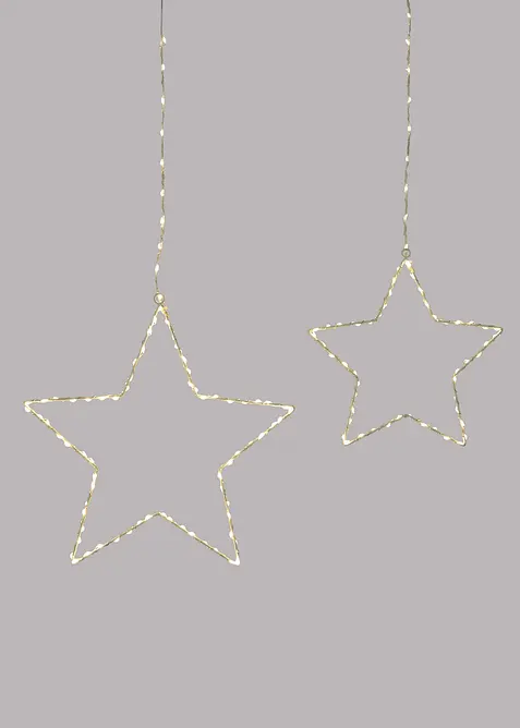 Prydnadsstjärnor med LED-belysning, bonprix