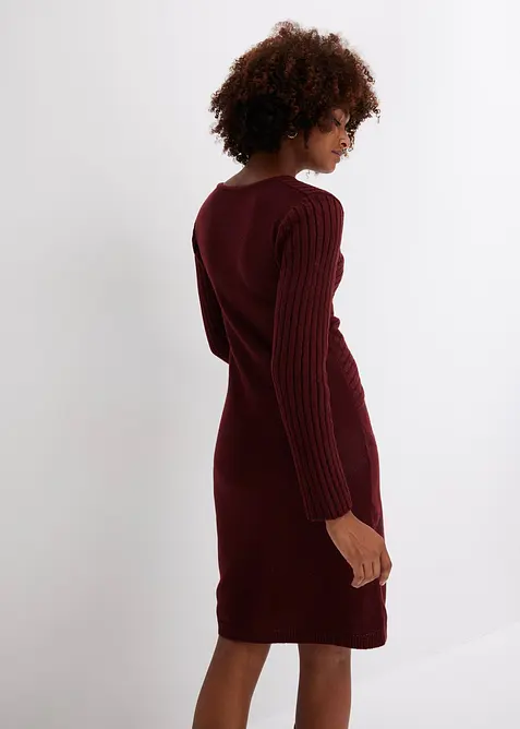 Stickad klänning, bonprix