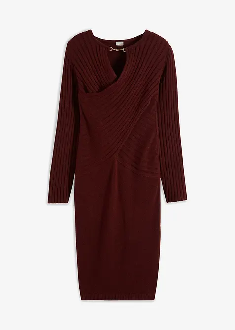 Stickad klänning, bonprix